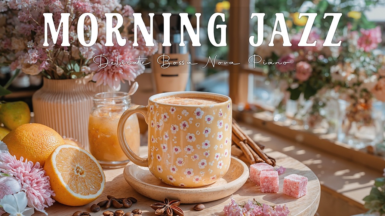 Morning Jazz ☕ Delicate Bossa Nova Piano & Lightly Jazz Cafe Background Music for Work, Study, Relax