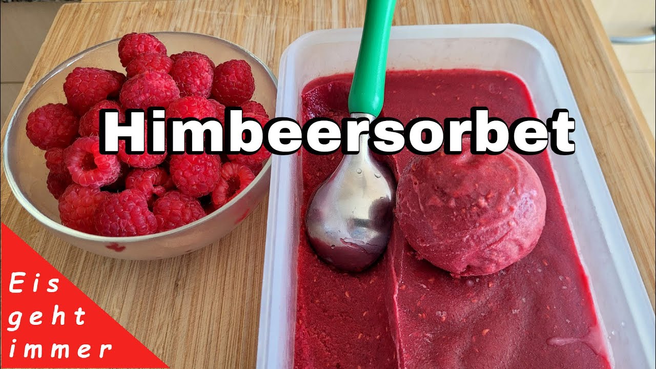 Himbeersorbet ohne Eismaschine + Alternativen zum Temperieren