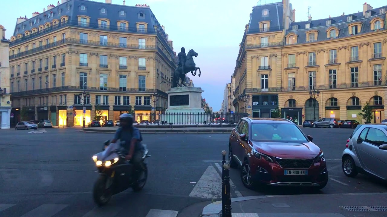 Paris walking tour # 6 Natural Sound HD