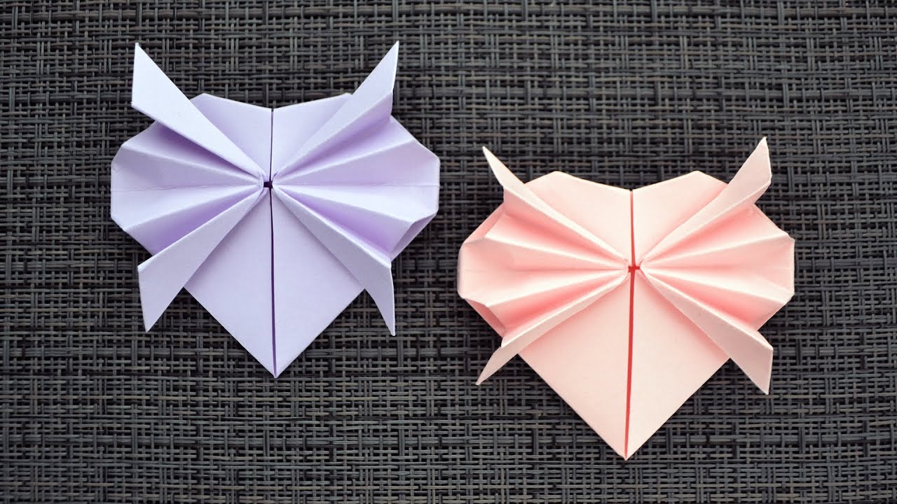 Paper HEART with BOW | Beautiful Origami for Valentine's Day | Tutorial DIY by ColorMania
