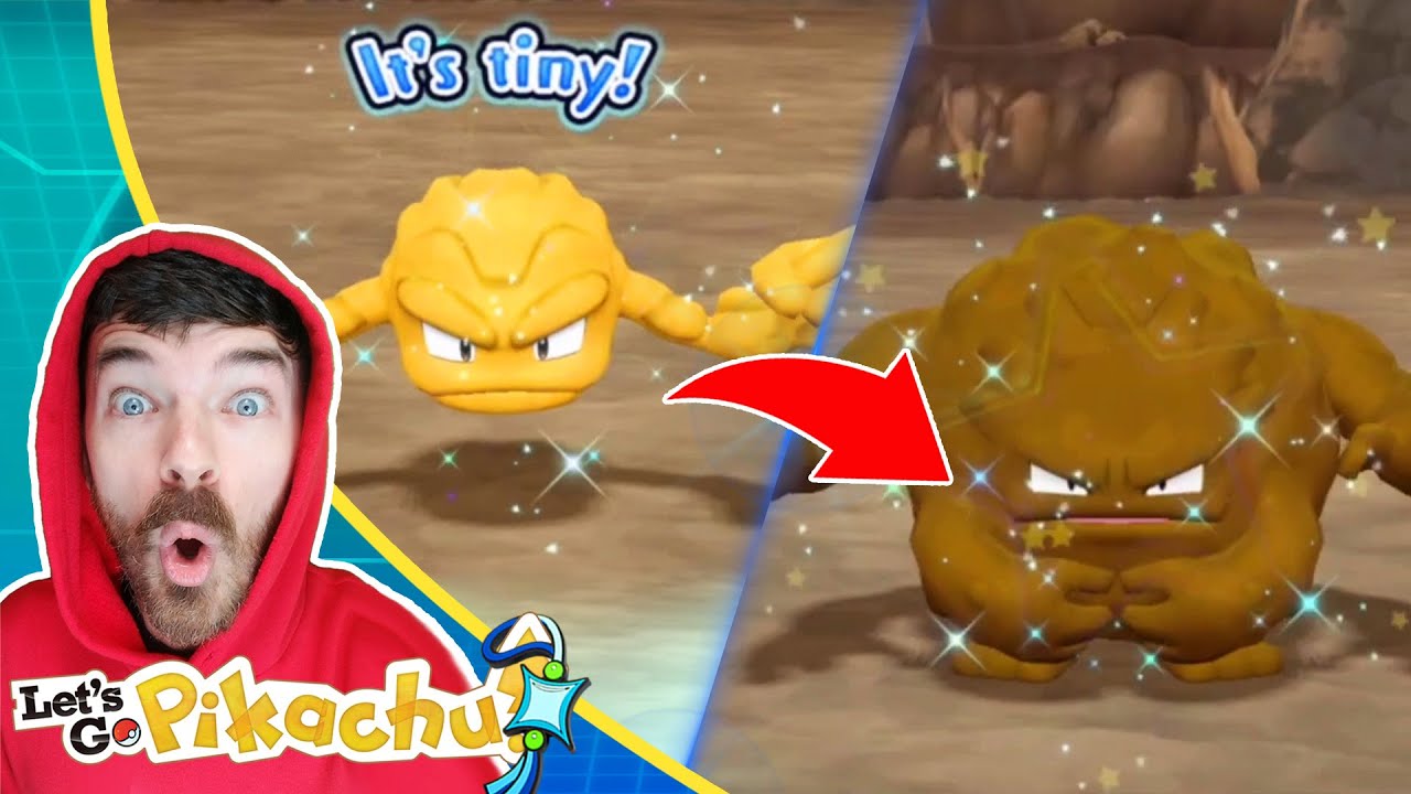Shiny Geodude, Shiny Graveler & Shiny Golem | Pokemon Let's Go Pikachu Extreme Shiny Living Dex