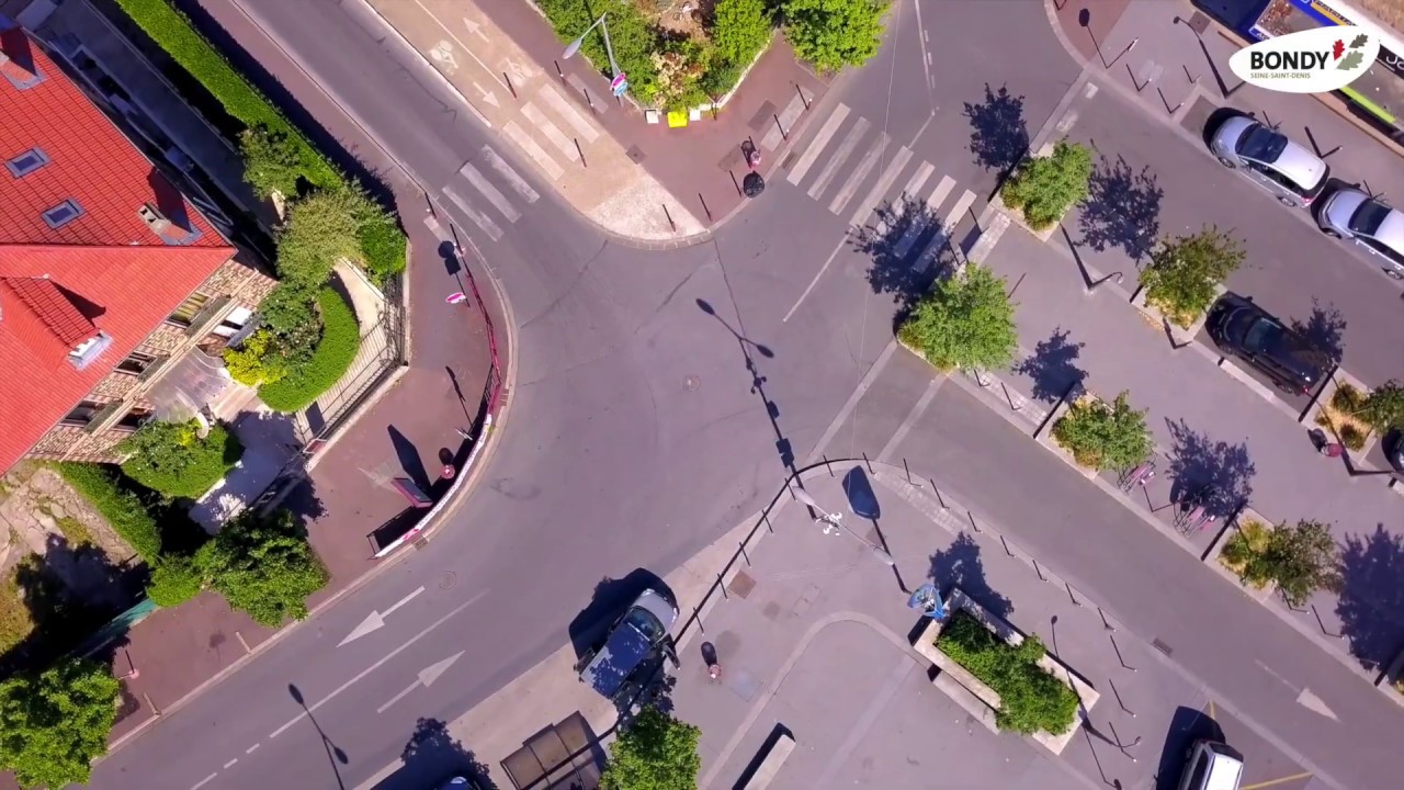 Bondy vue du ciel par drone - Avril 2020