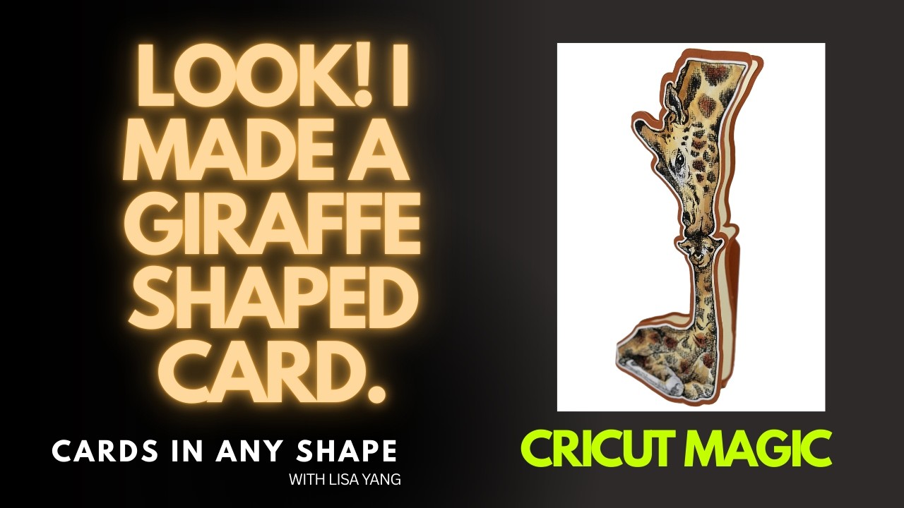 Look! I Made A Giraffe-Shaped Card | DIY Card Making & Cricut Tutorial | Cards in Any Shape