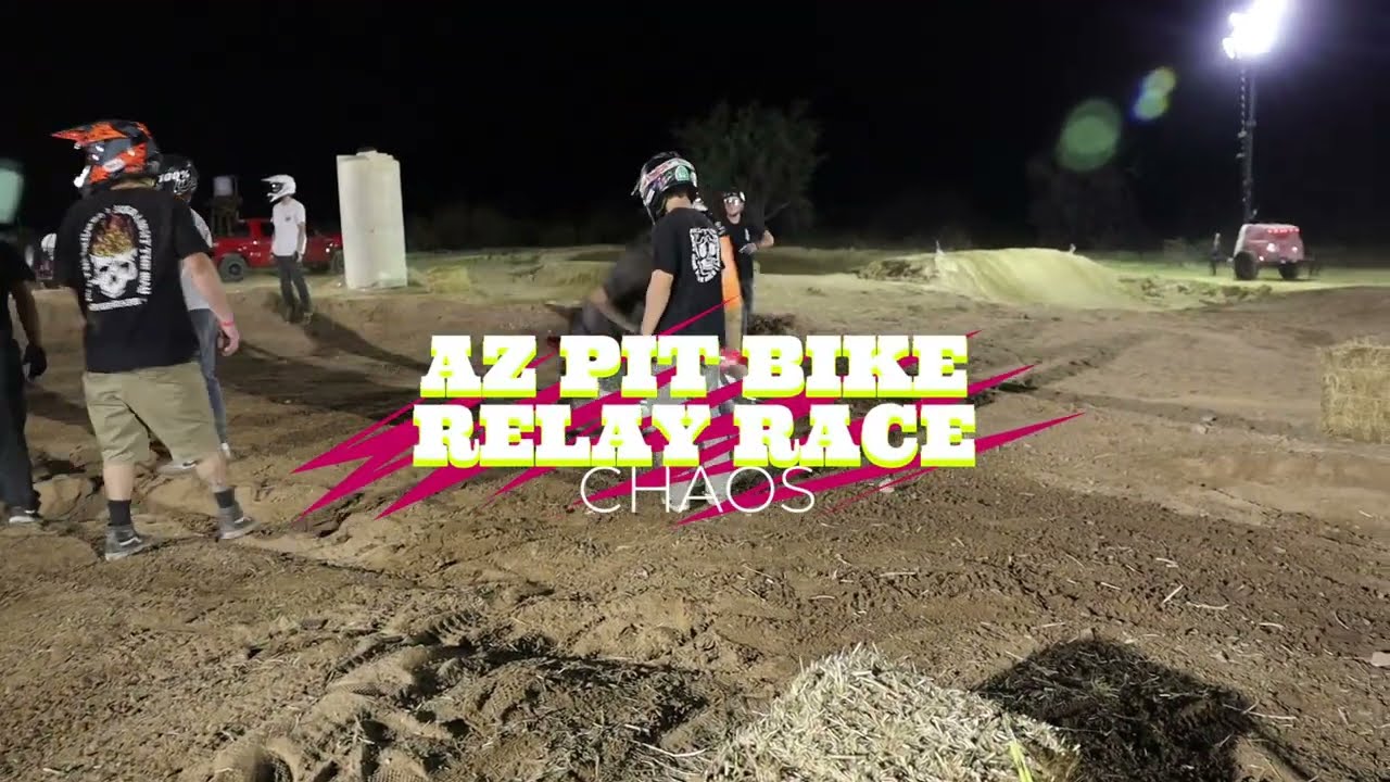 Arizona Pit Bike Shoot Out Relay Race Chaos