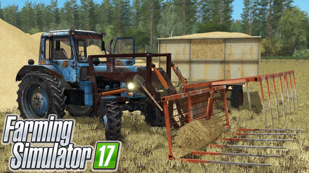 [РП] ПОМОГАЮ МЕСТНОМУ ФЕРМЕРУ ПЕРЕВЕЗТИ СОЛОМУ ДЛЯ КОРОВ! FARMING SIMULATOR-17