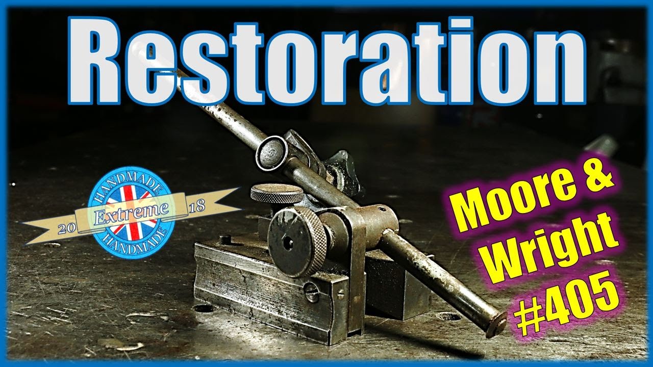 Moore & Wright 405 Surface Gauge / Scribe Block Full Restoration - Inc Machining & Black Phosphate.