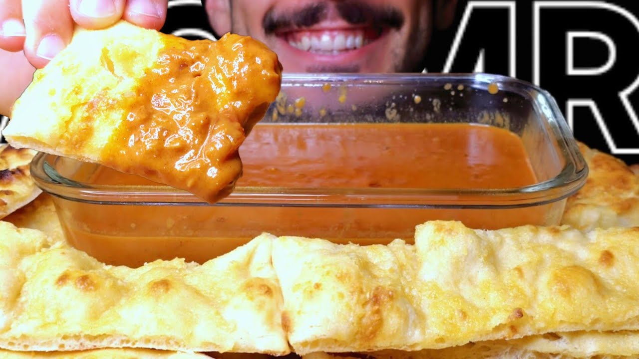 ASMR GARLIC PINSA CURRY MASALA | INDIAN FOOD (EATING SOUNDS) NO TALKING MUKBANG