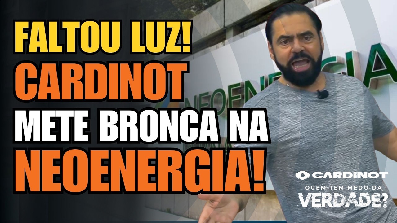 CARDINOT detona NEOENERGIA ao vivo por QUEDAS DE LUZ no Recife! ASSISTA AGORA