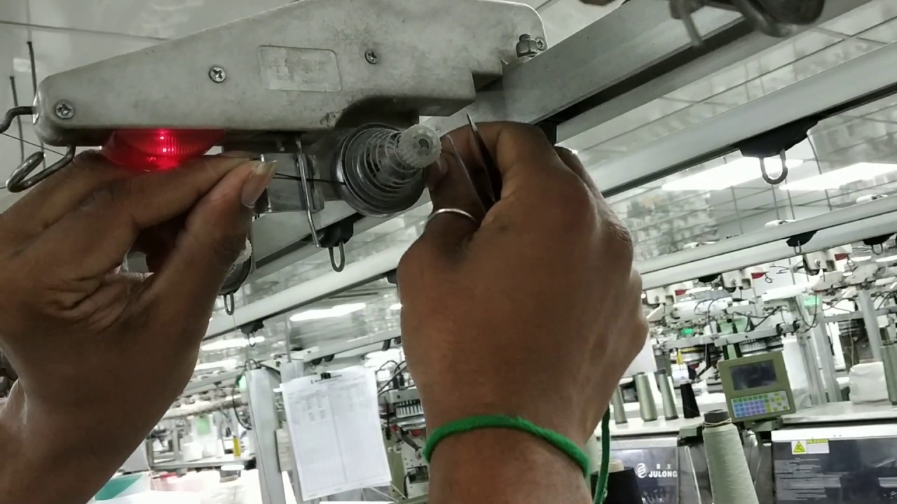 Jacquard Machine Parts name and Yarn feeding procedure full concept