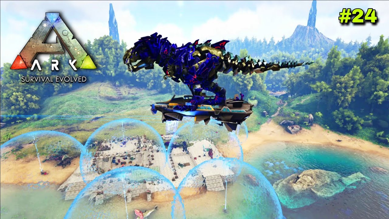 Final Boss Fight With Tek Rex Army | ARK: The Island Map #24