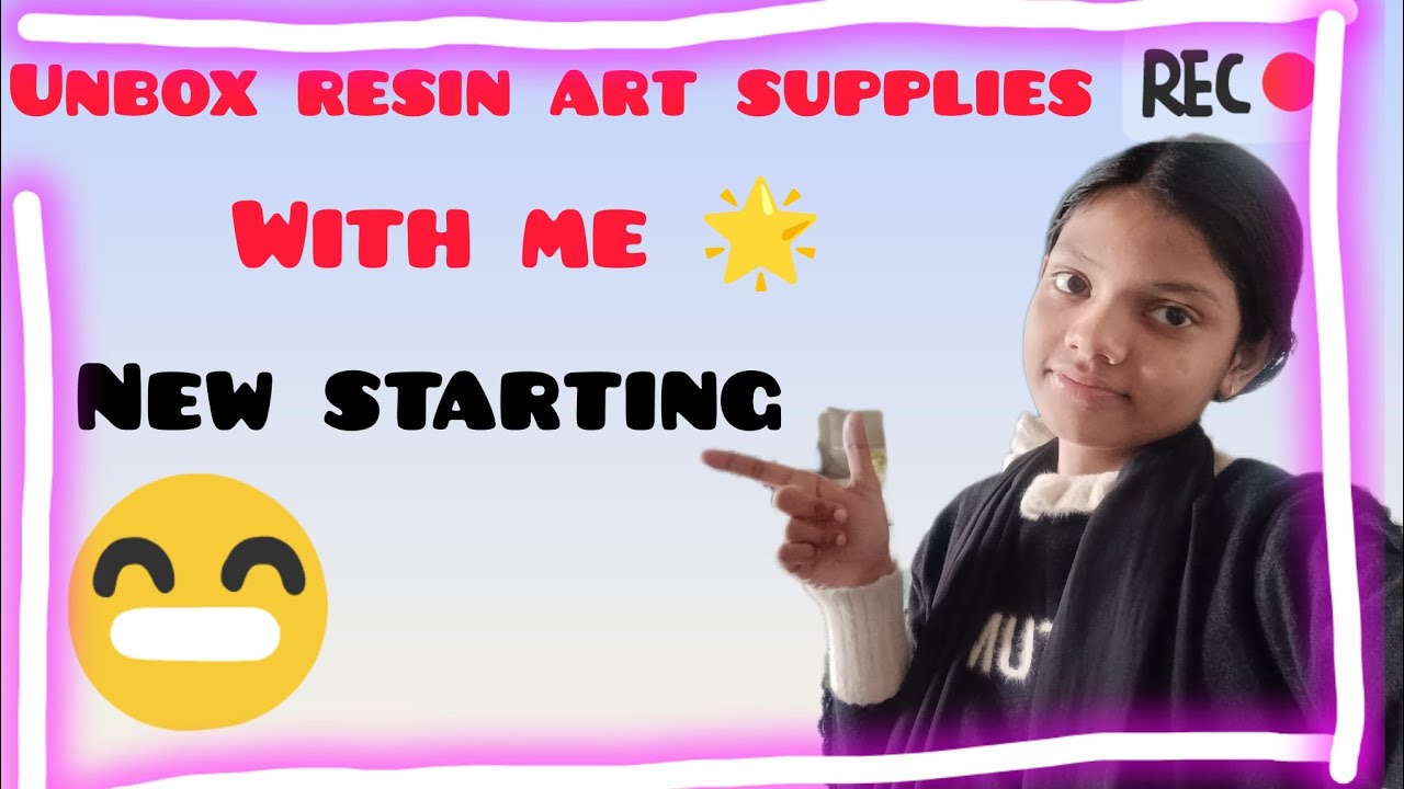 Unbox resin art supplies with me 🌟 for my new start 🙂 / link in description 👇#viral #subscribe 