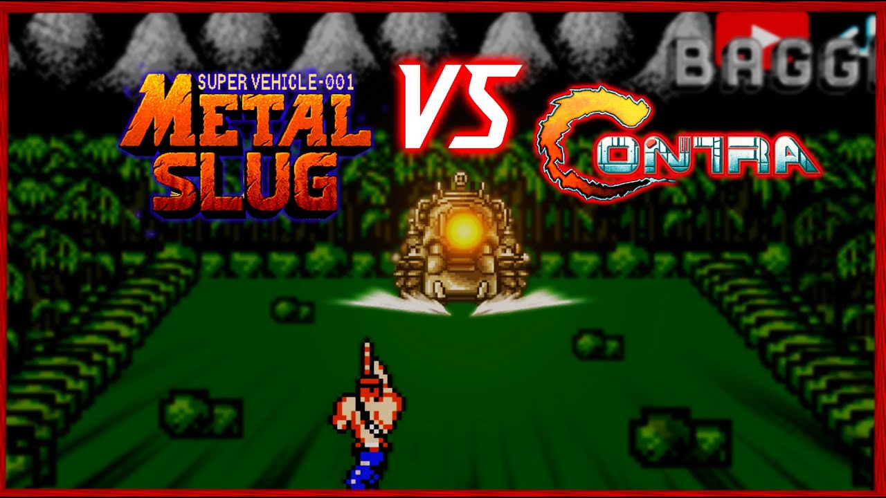 METAL SLUG VS CONTRA--Marco Rossi VS  Bill Rizer (animación)