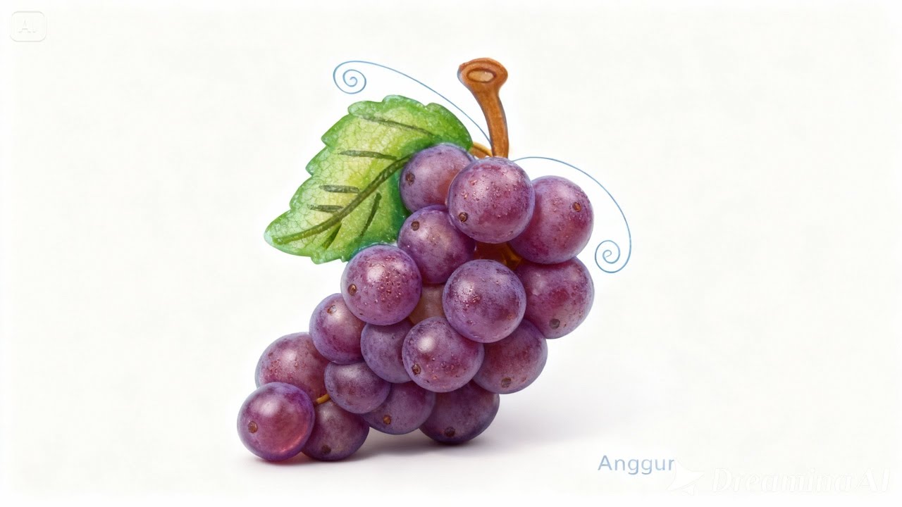 Mewarnai Buah Anggur 🍇 | Belajar Warna Seru untuk Anak-Anak Color With Me #BuahAnggur