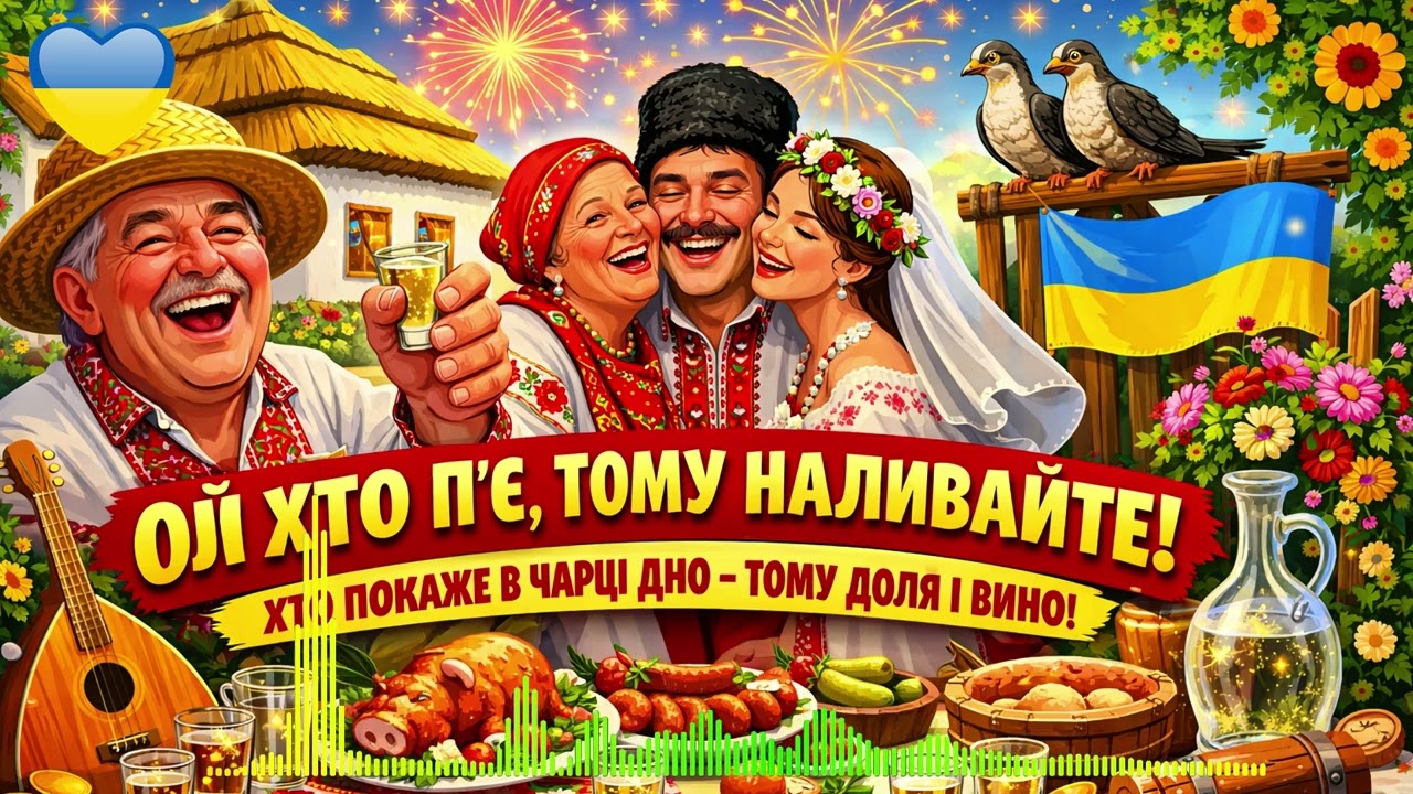 ОЙ ХТО П'Є, ТОМУ НАЛИВАЙТЕ! 🥂 Найкраща Застільна Пісня для Весілля (2026)