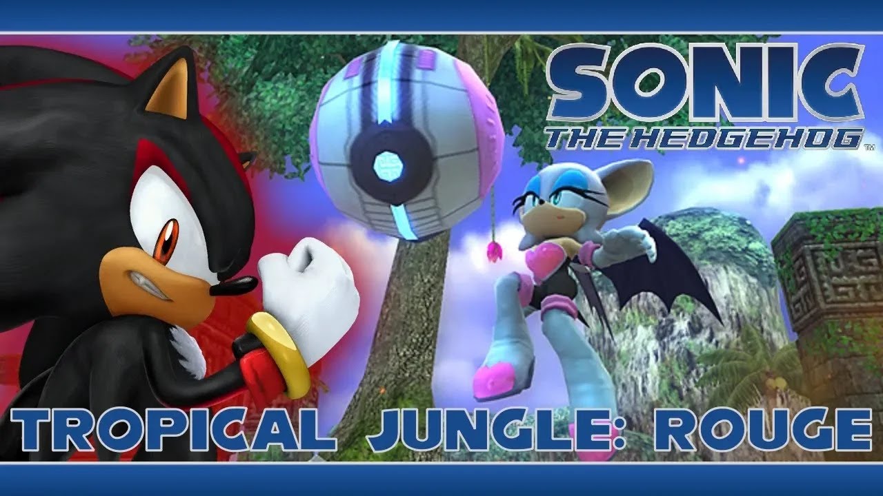 Sonic the Hedgehog (2006) Walkthrough | Shadow's Story - Tropical Jungle: Rouge (S-Rank)