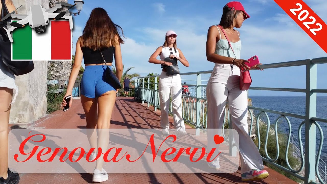 Genova Nervi in volo con in drone (Italia 🇮🇹)
