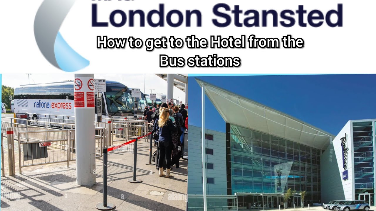 Stansted Airport Guide. How to get to the Radisson Blu hotel from the Bus stop. X30, X10s