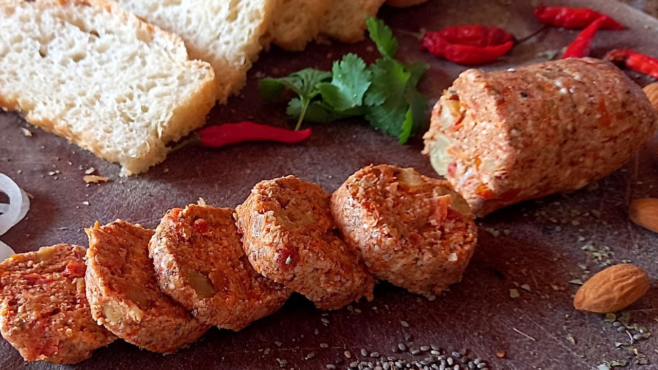 Полезный веганский чоризо 📢 ОЧЕНЬ богат БЕЛКАМИ И ОМЕГА 3. 📢 Рецепт с 95% НЕОБЫЧНЫМИ ИНГРЕДИЕНТАМИ