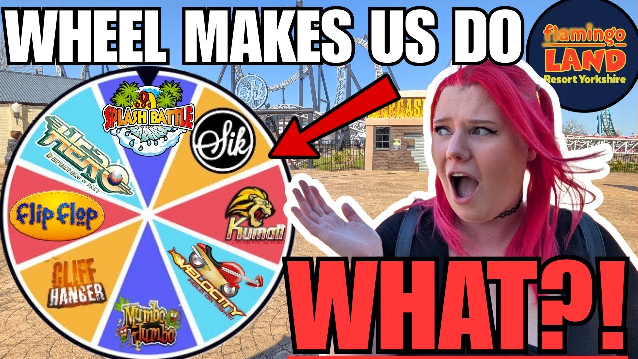 We Let the Wheel Decide EVERYTHING at Flamingo Land! 🎡🎢
