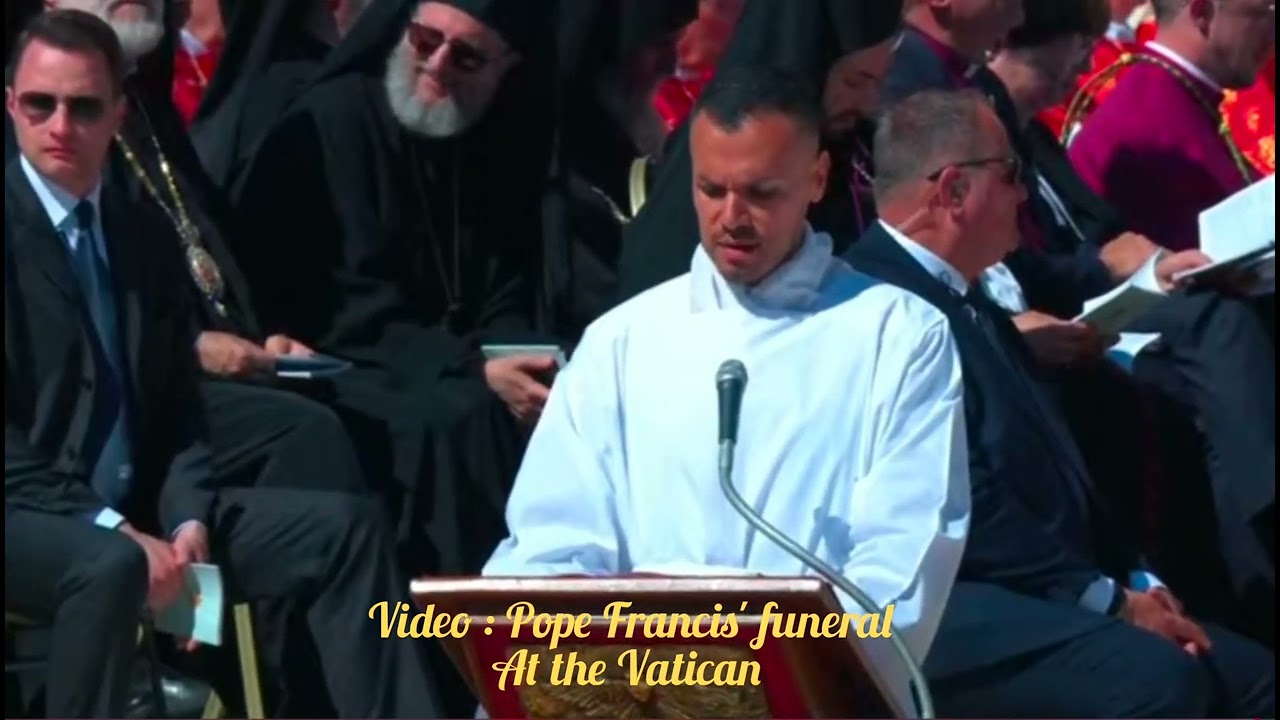 Psalm 23 in Latin - The Lord is my Shepherd -    Dominus regit me - Pope Francis' funeral.