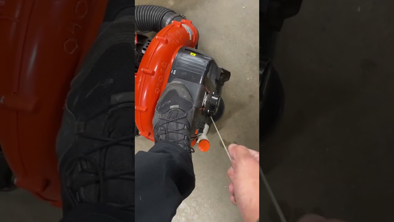 Echo backpack blower QuickStart