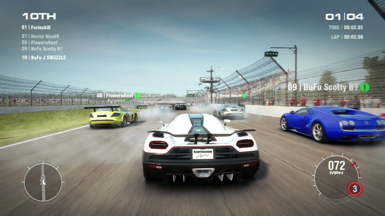 GRID 2 AGERA R VS BUGATTI VEYRON