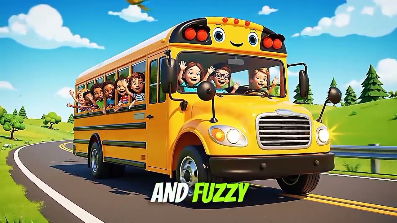 "🚍 The Wheels on the Bus Go Round & Round | Fun Kids Nursery Rhymes!"