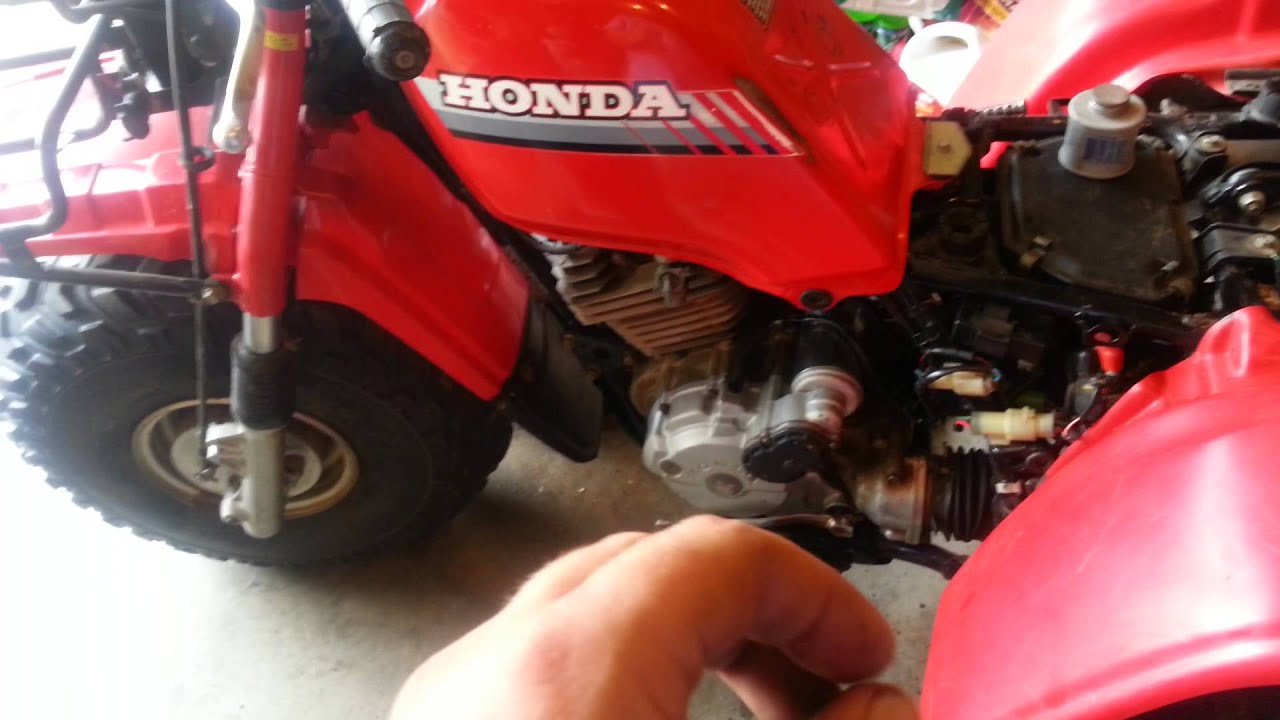 1986 Honda ATC 250ES BIG RED BRAKES part 2.