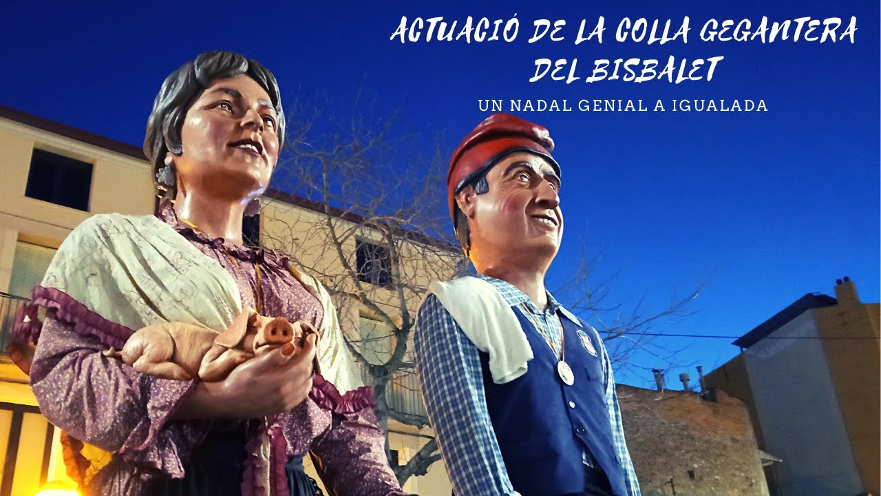 Actuació de la colla gegantera del Bisbalet - Un Nadal Genial a Igualada (29/12/2021)