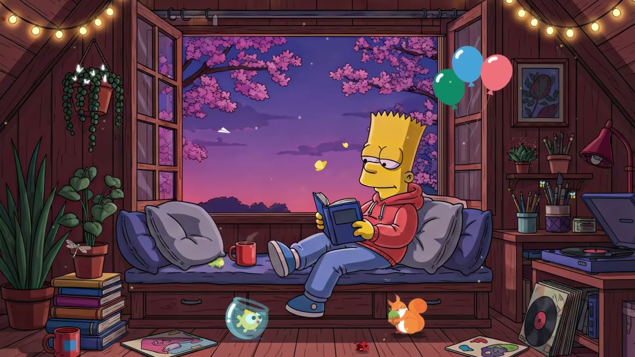 cozy reading fort 📚 Chill Lofi Beats 🌸 Stress Relief / Relaxing Music / Deep Focus