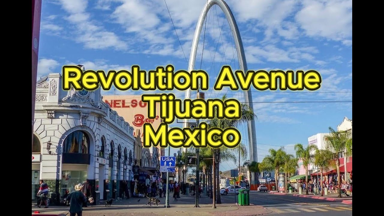 4K Walking Tour 🇲🇽 | Tijuana’s Avenida Revolución (Revolution Avenue) – Daytime City Walk