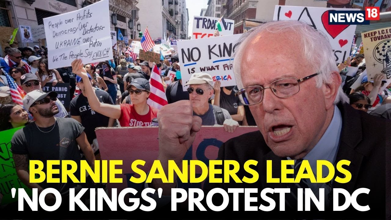 NO KINGS PROTEST IN DC LIVE | Bernie Sanders Lead Mega No Kings Protest Against Trump | N18G