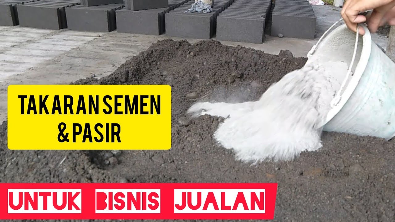 TAKARAN ANTARA PASIR & SEMEN BUAT BATAKO