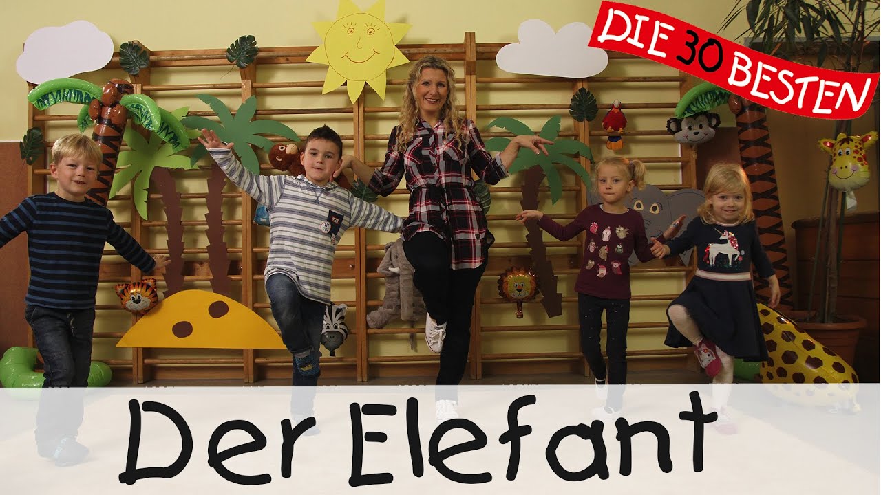 👩🏼 Der Elefant - Singen, Tanzen und Bewegen || Kinderlieder