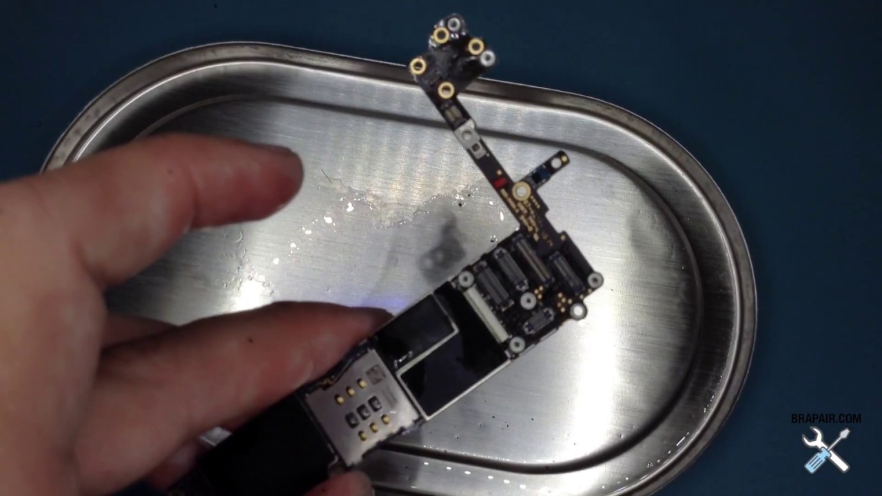 iPhone 6 caiu na agua, como fazer químico e tirar oxidação da placa
