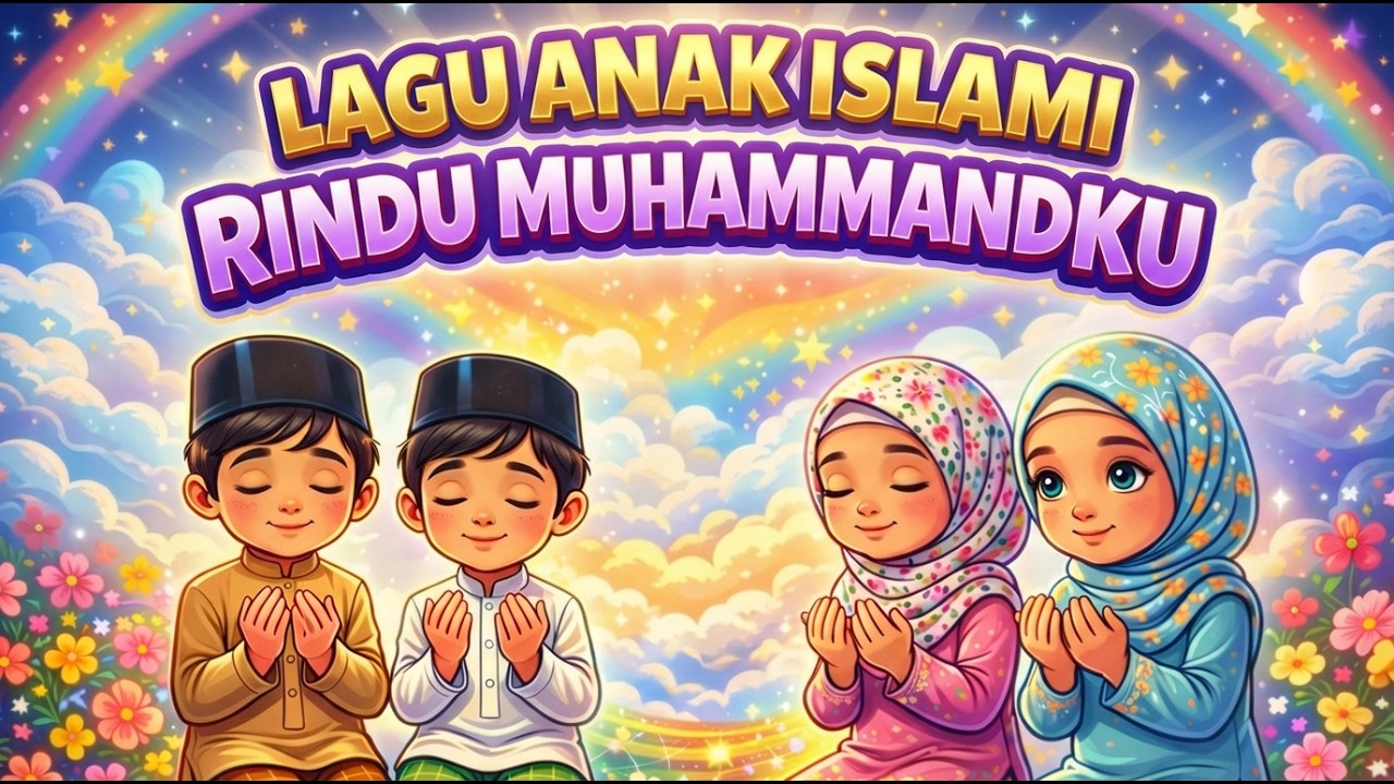 LAGU ANAK ISLAMI RINDU MUHAMMADKU 🕌 Sholawat Anak Terbaru 2026 | Lagu Anak Muslim Ceria