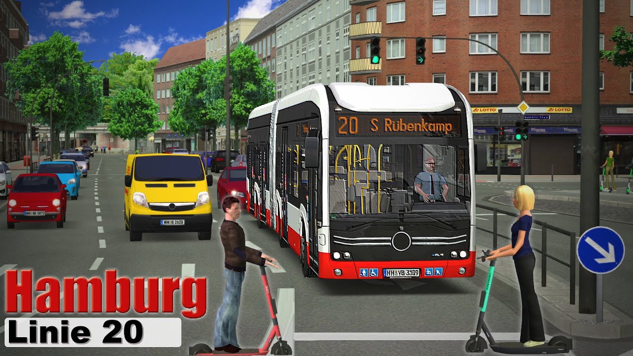 OMSI 2 Hamburg Linie 20 (Preview) Komplette Linie 🚌 Let's Play OMSI 2 | #1106