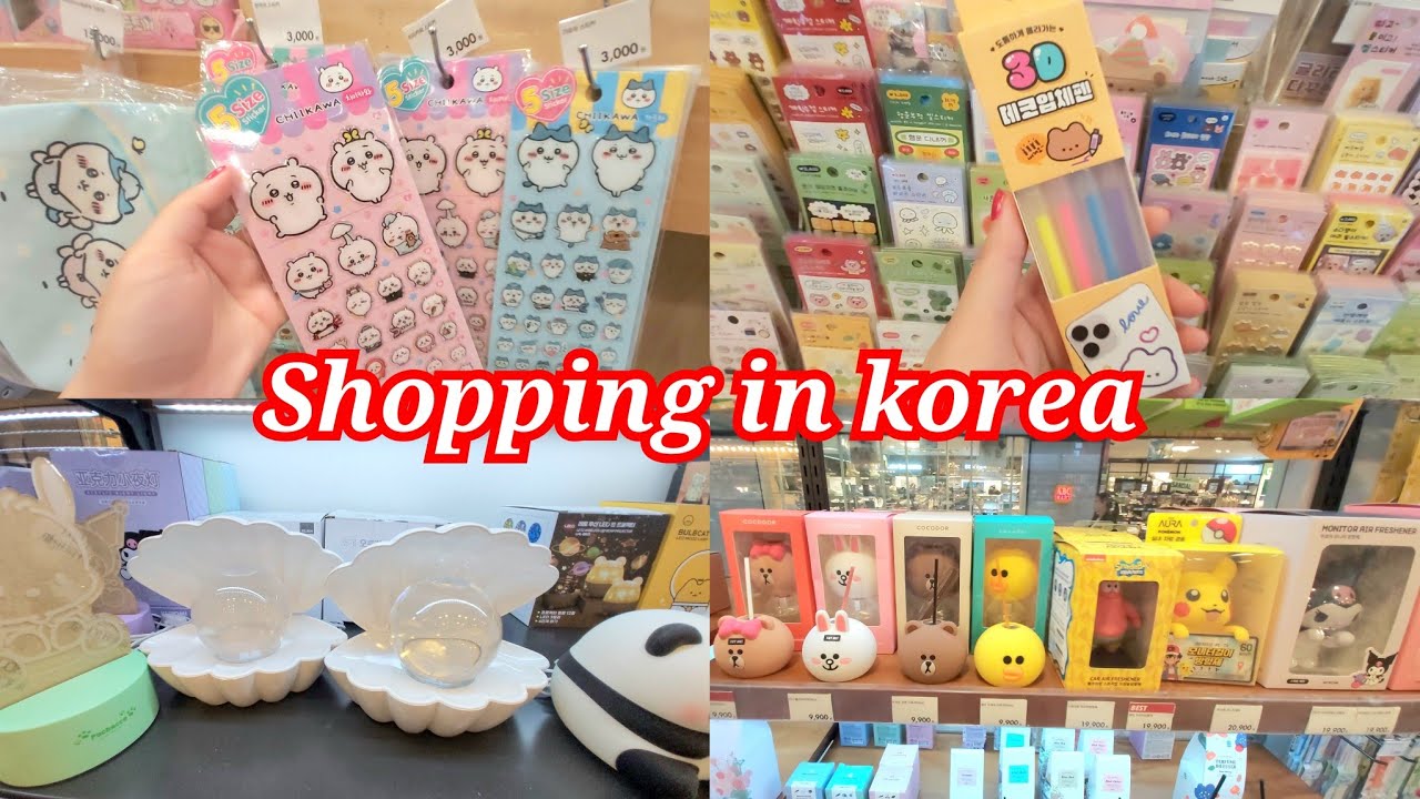 shopping in korea 🇰🇷 vlog, Decorating pen, Stationary, stickers & many cute finds🧸 || ARTBOX