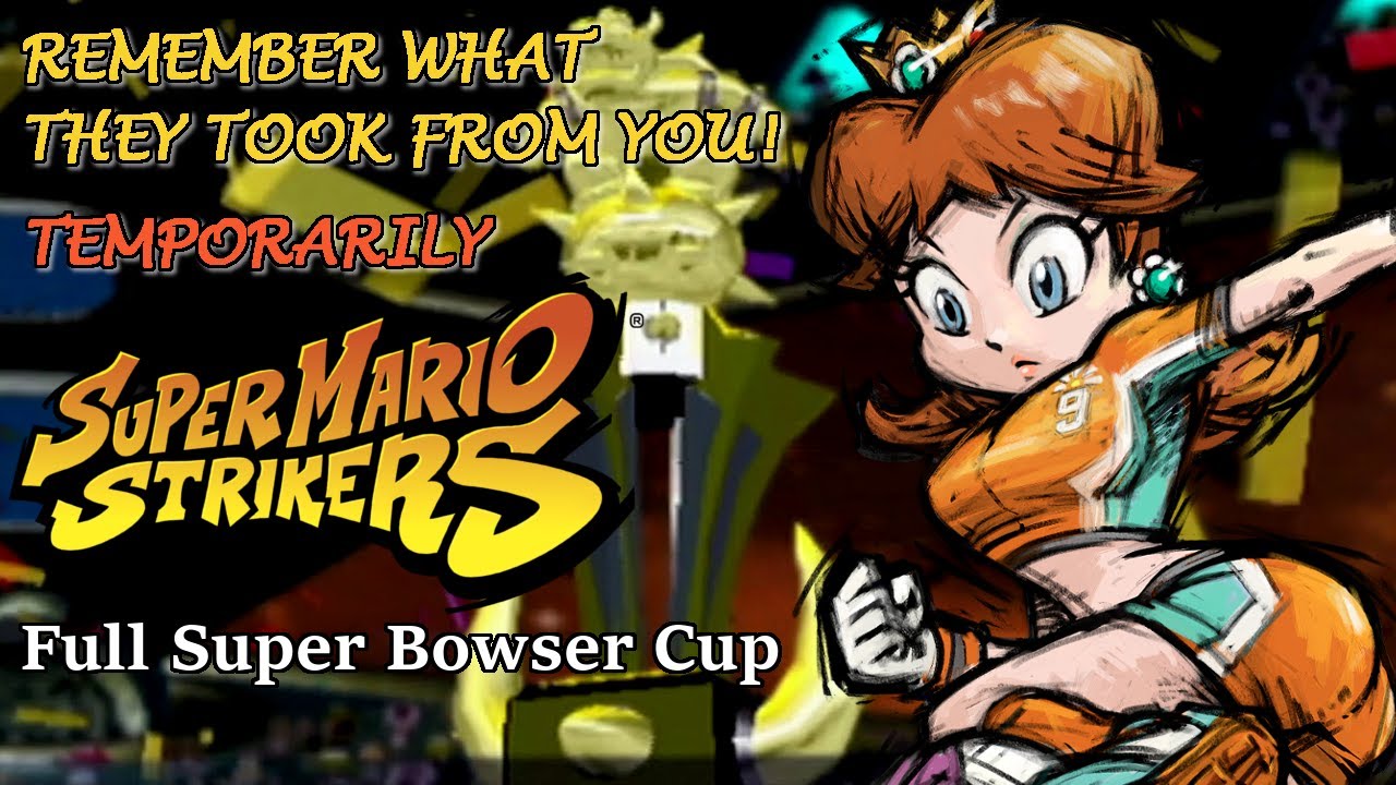 Super Mario Strikers (GCN): Full Super Bowser Cup Run w/ Daisy