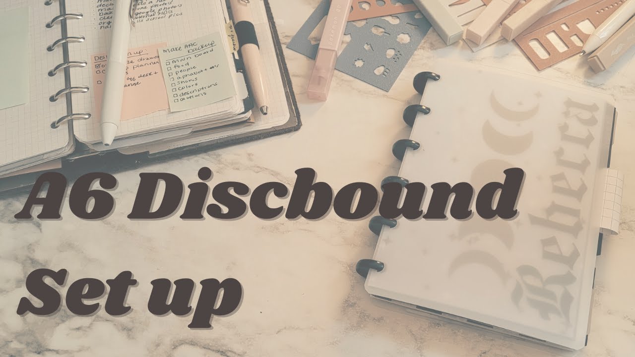A6 discbound planner set up