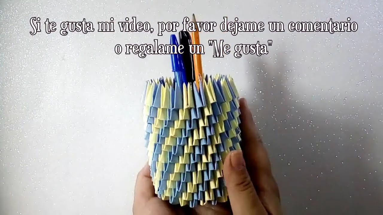 Tutorial lapicero Origami 3D