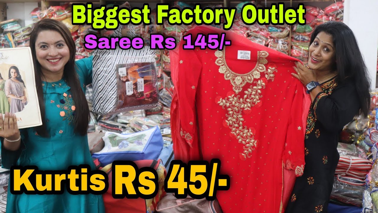 Surat Biggest Factory Outlet | Kurti @Rs 45/- Wholesale Market In Surat || Manufacturer #ishitahouse