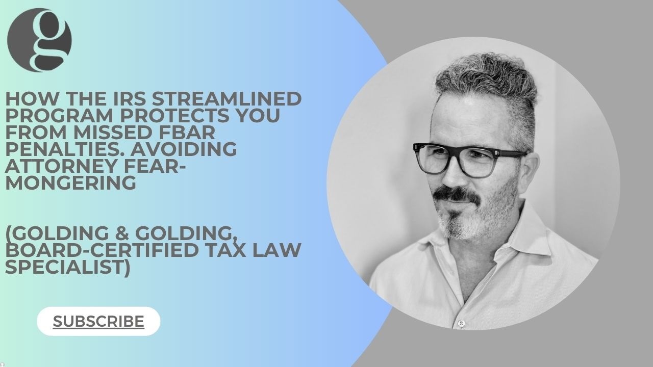 Как программа IRS Streamlined защищает от штрафов за неподачу FBAR. Избегайте запугивания со стор...