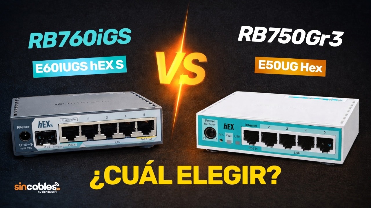 Comparación de MikroTik RB760iGS vs RB750Gr3