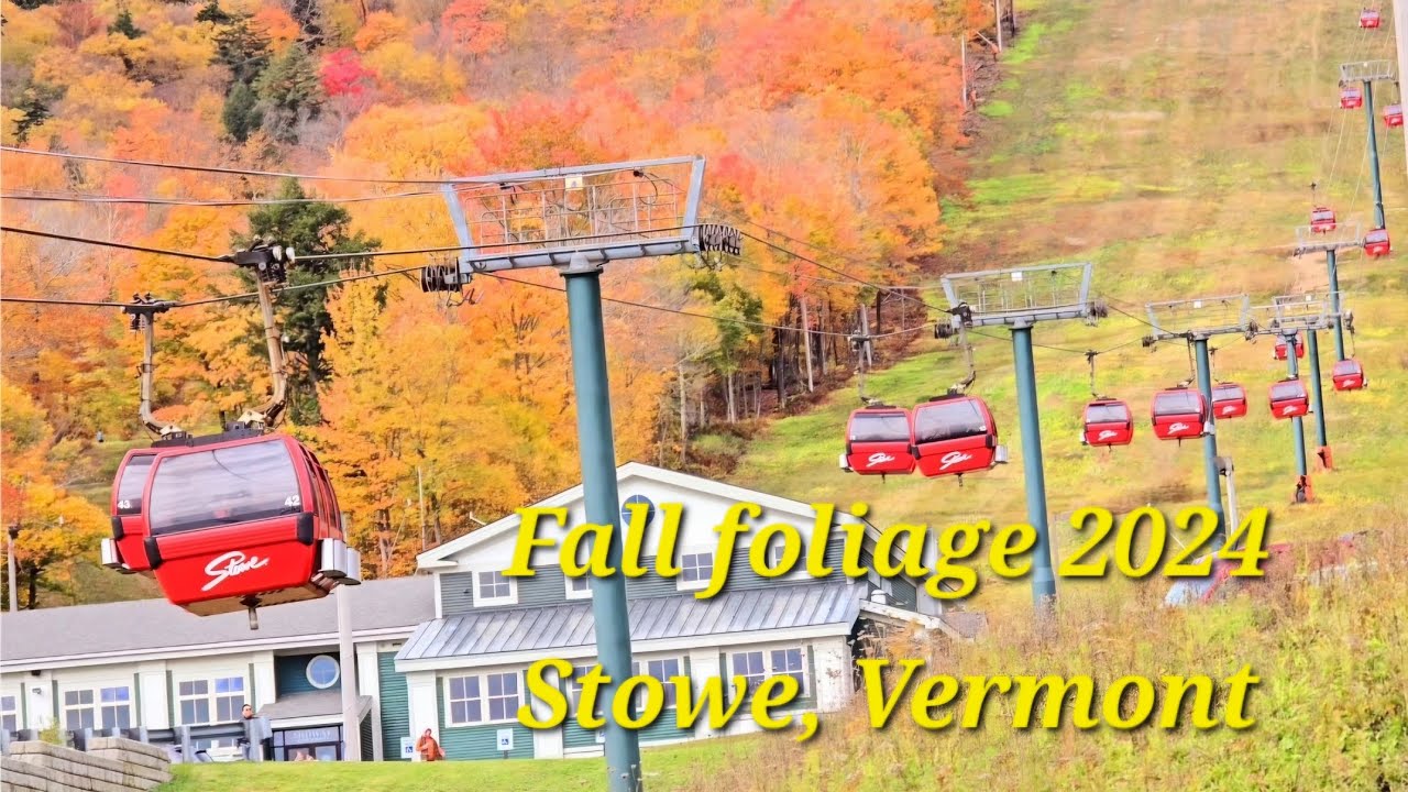 Fall Foliage 2024|| Gondola Ride, Stowe, Vermont