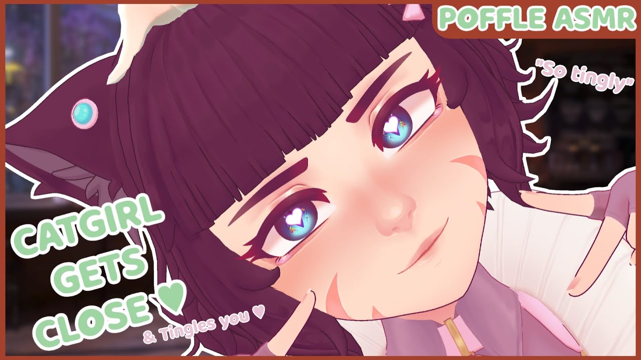 [ASMR] Close Up Catgirl - Smooches, Close Whispers, Noms & Rawrs!