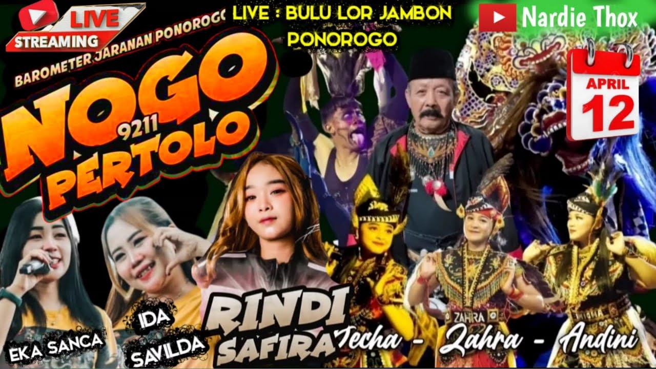 🔴 LIVE MALAM INI JARANAN  NOGO PERTOLO BINTANG TAMU RINDI SAFIRA DI BULU LOR JAMBON PONOROGO