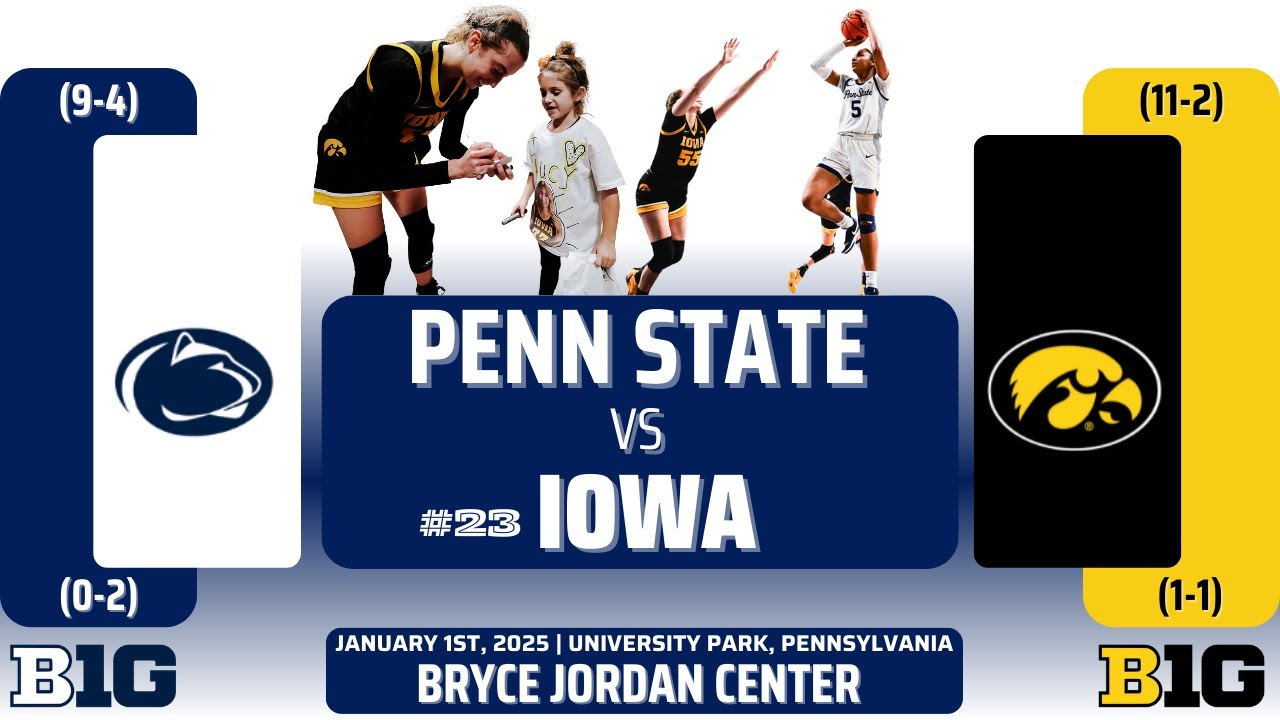 Penn State vs No. 23 Iowa | Big Ten | 1.1.25