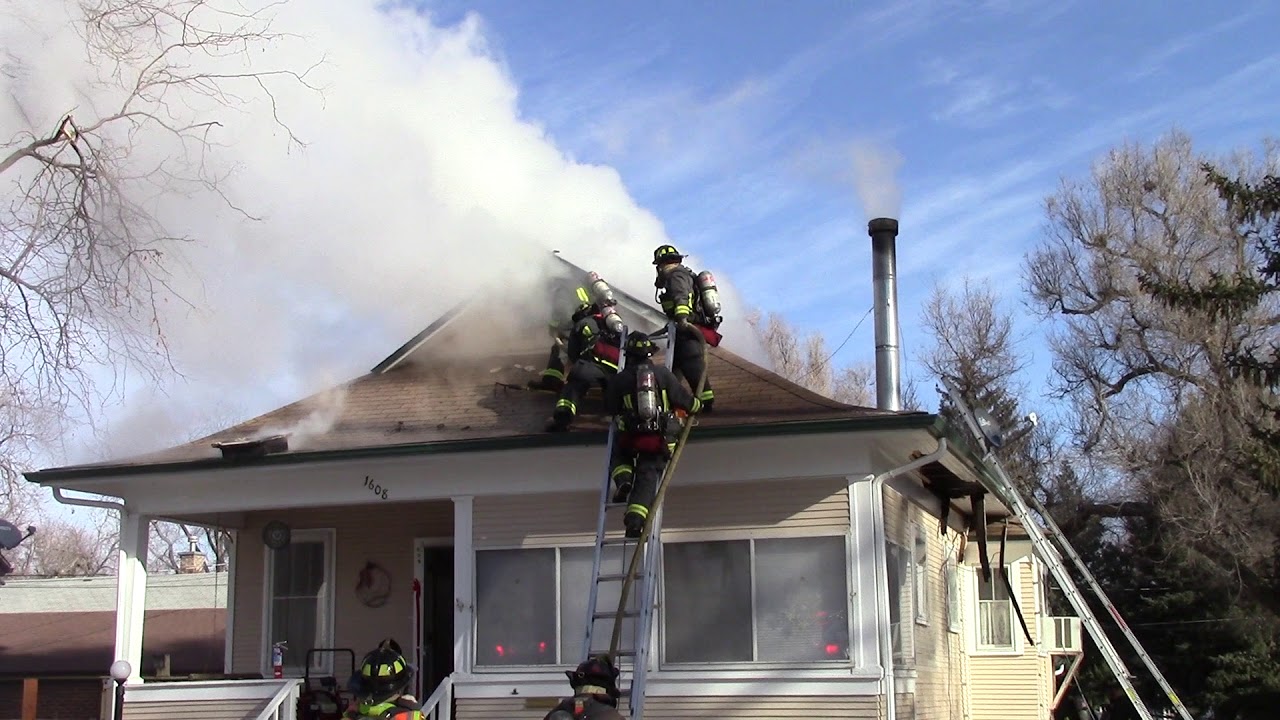 Greeley Fire Department- House Fire Gable Attack