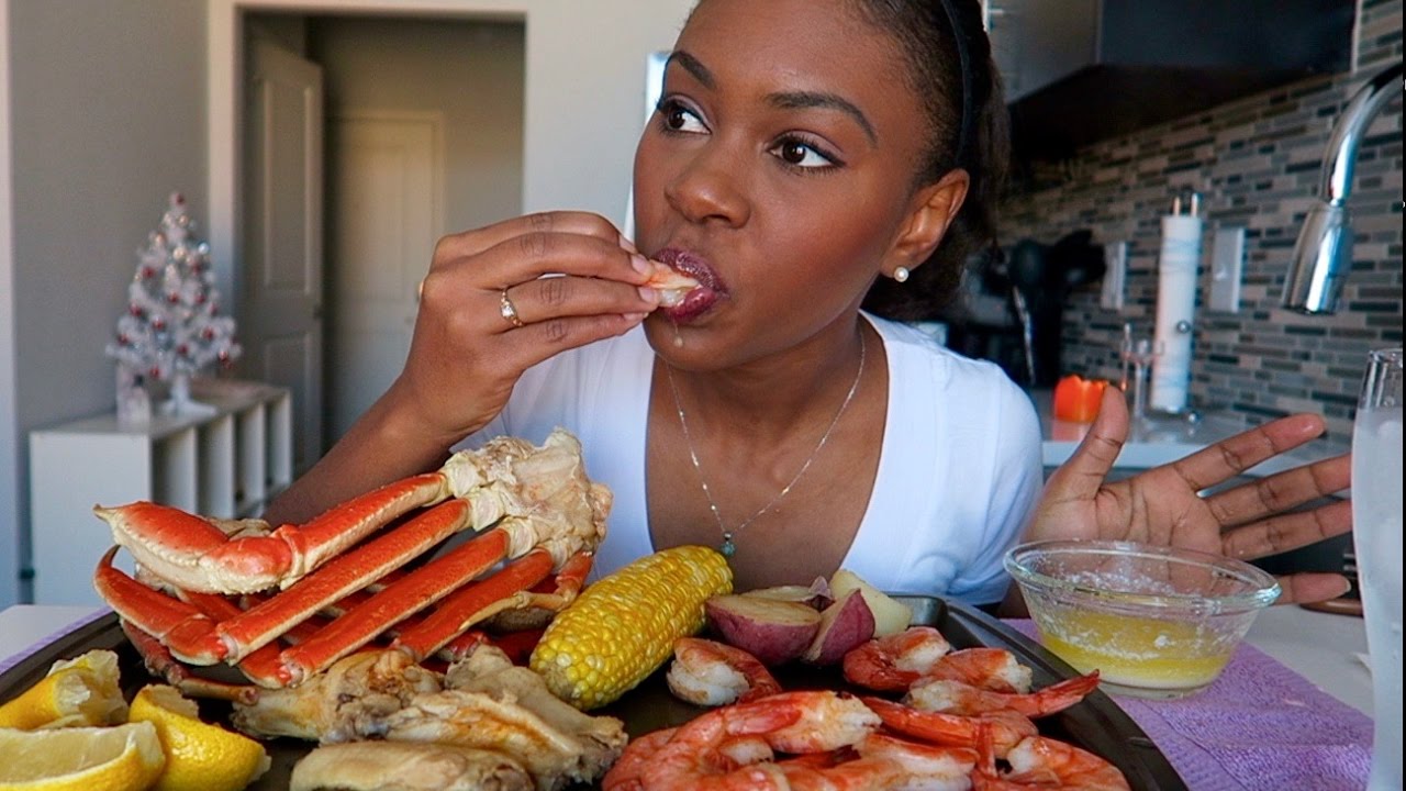 SEAFOOD BOIL MUKBANG (EATING SHOW)